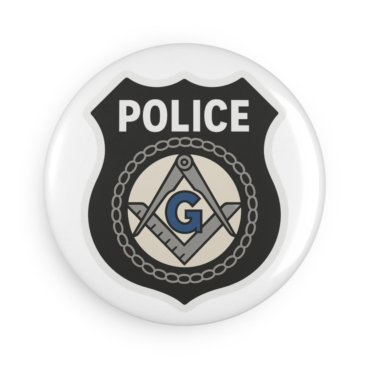 Master Mason Blue Lodge Magnet - Decorative Refrigerator - Bricks Masons