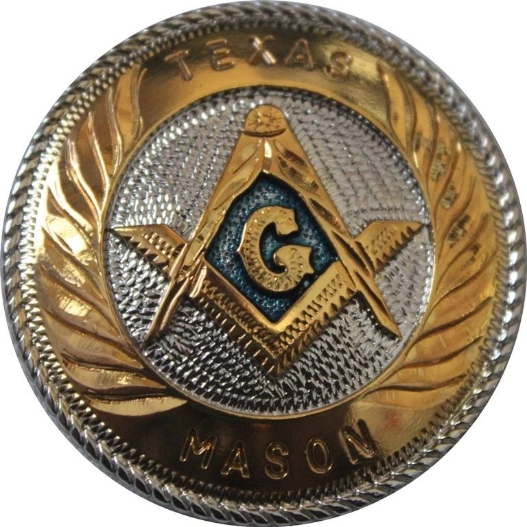 Master Mason Blue Lodge Door Knob - Gold & Blue Set of 6 Texas Mason - Bricks Masons