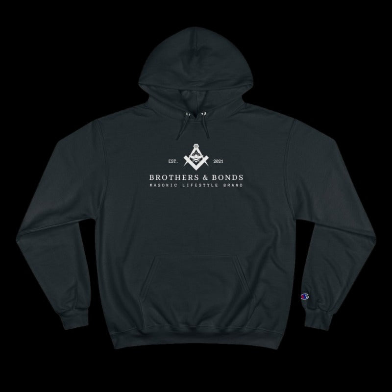 Master Mason Blue Lodge Hoodie - Square & Compass & Bee - Bricks Masons