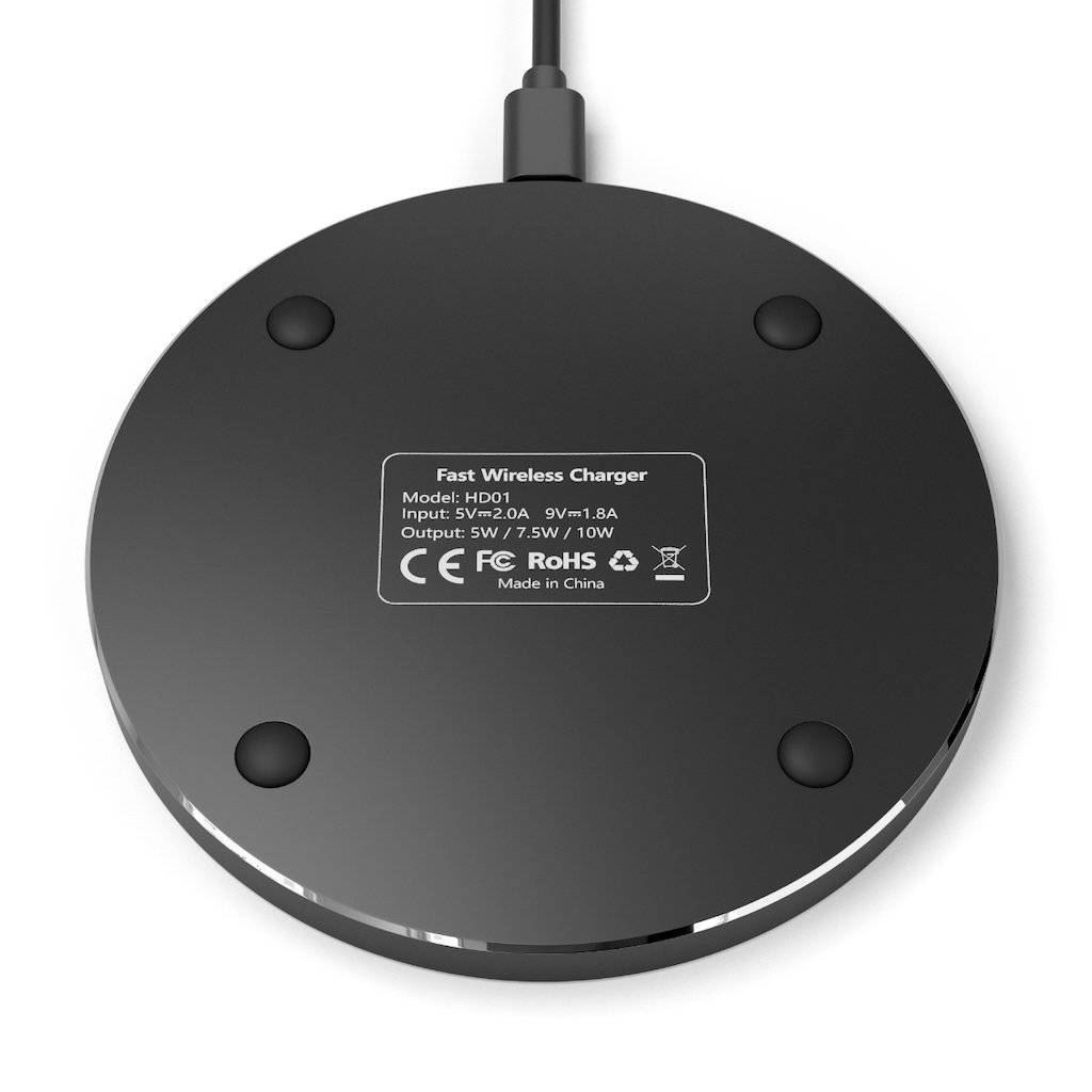 Past Master Blue Lodge Wireless Charger - White & Black - Bricks Masons