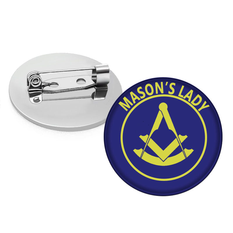 Past Master Blue Lodge Brooch - Mason's Lady - Bricks Masons