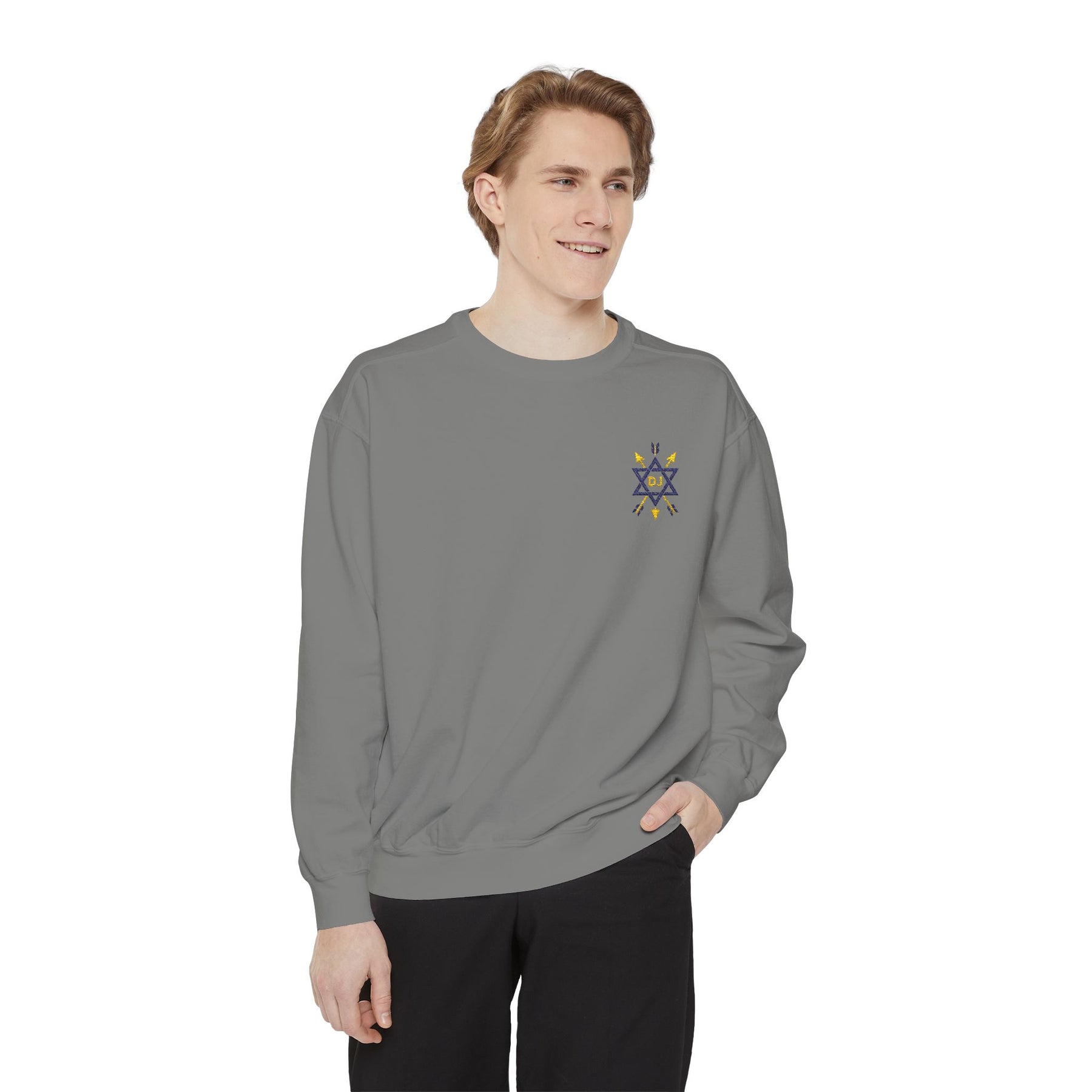 Order of the Secret Monitor Sweatshirt - Embroidered Gold & Purple Emblem - Bricks Masons