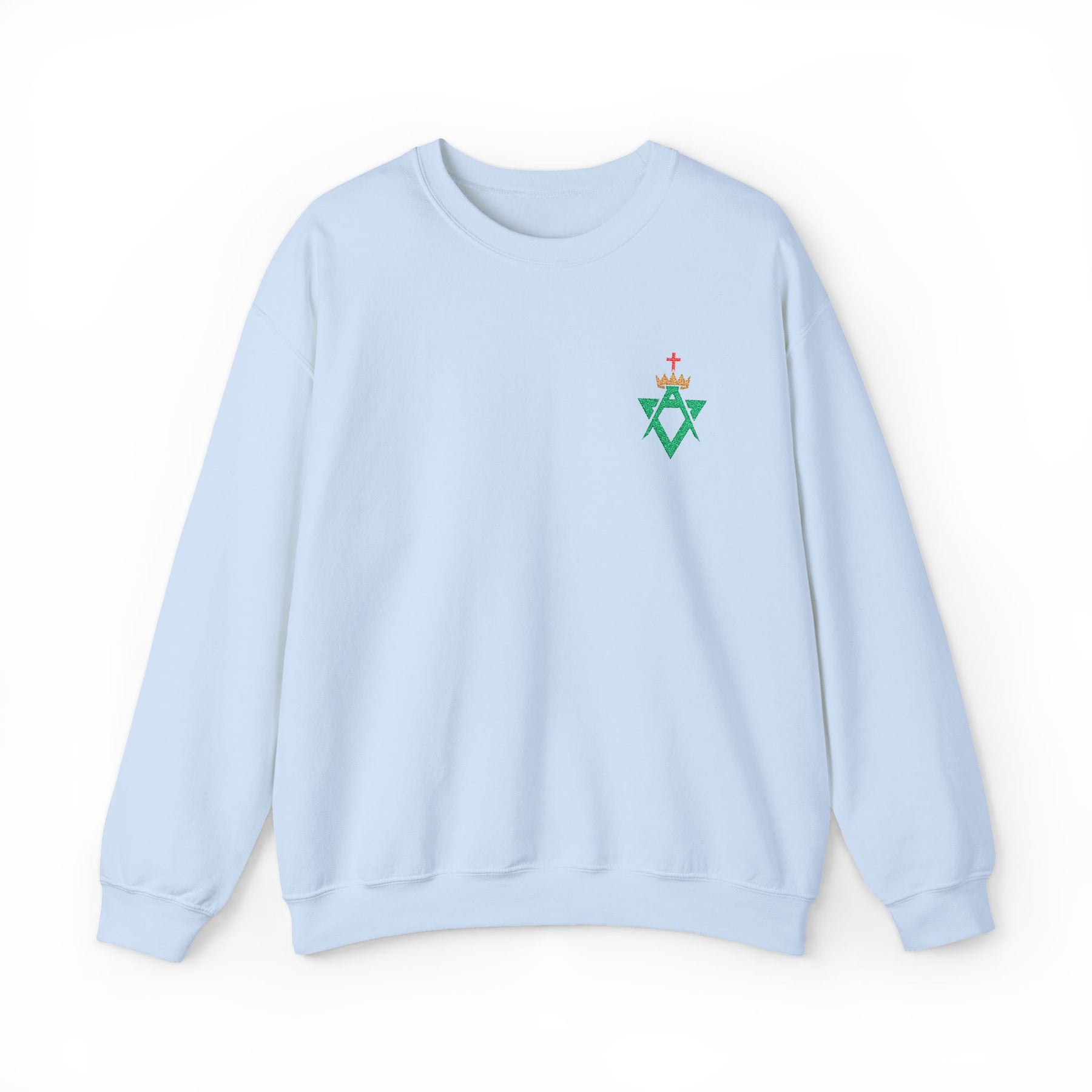 Allied Masonic Degrees Sweatshirt - Crewneck Front Embroidery - Bricks Masons