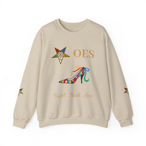 OES Sweatshirt - Faith Truth & Love with The Colorful Eastern Star - Bricks Masons