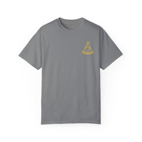District Deputy Grand Master Blue Lodge T-Shirt - Garment-Dyed Tee - Bricks Masons