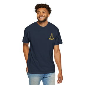 District Deputy Grand Master Blue Lodge T-Shirt - Garment-Dyed Tee - Bricks Masons
