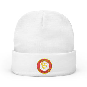 Heroines of Jericho Beanie - Knit Embroidery Emblem - Bricks Masons
