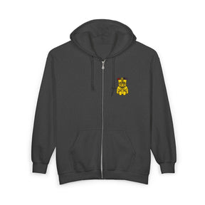 Royal Order of Jesters Hoodie - Zip Up Jacket with Emblem Embroidery - Bricks Masons