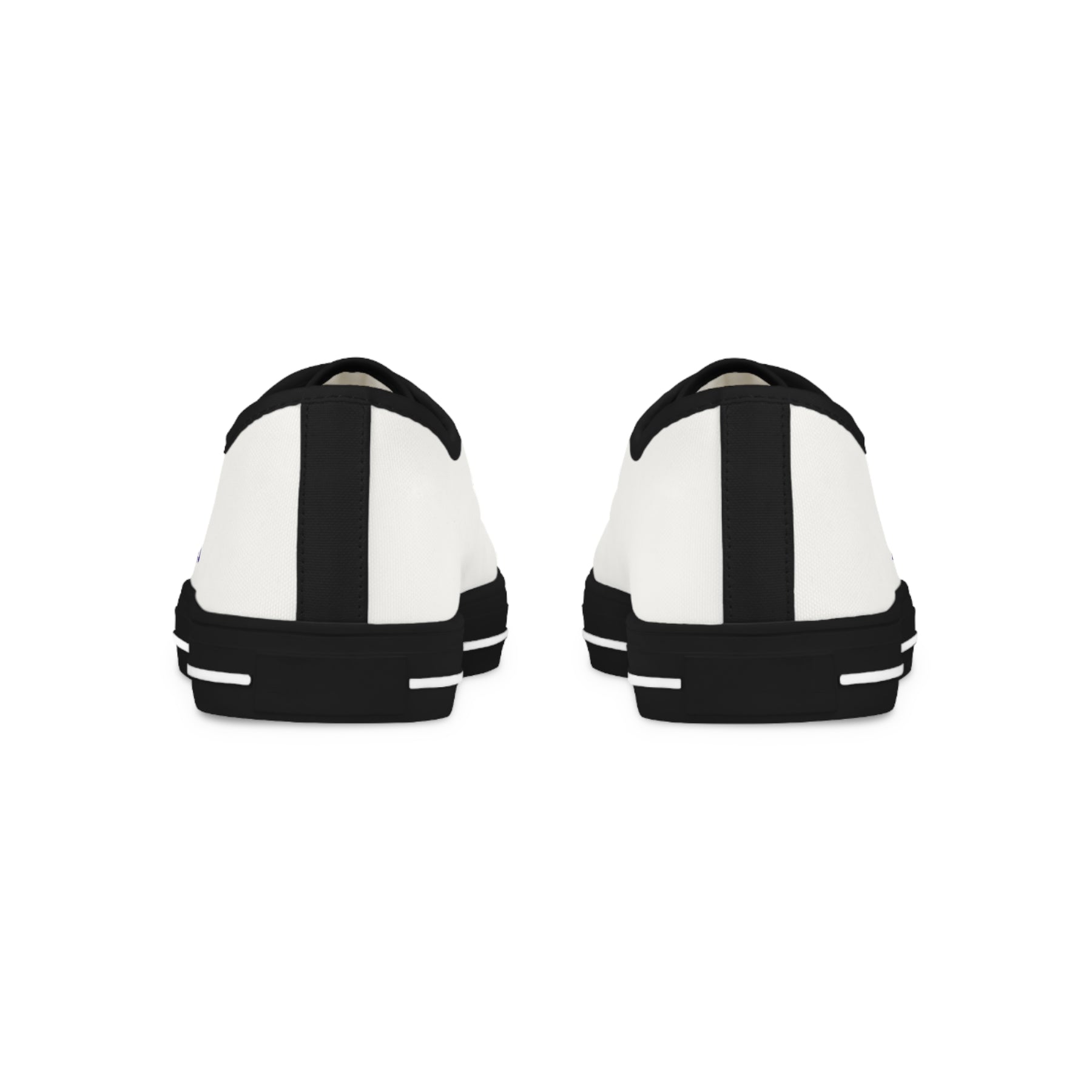 LOCOP Sneaker - Low Top Sneaker Black & White Purple Emblem - Bricks Masons