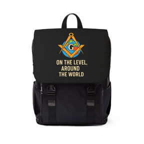 Master Mason Blue Lodge Backpack - On The Level Around The World - Bricks Masons