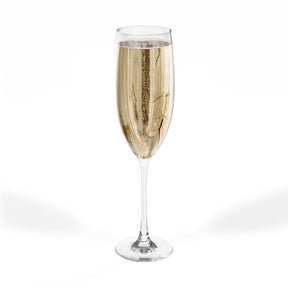 Master Mason Blue Lodge Champagne Flute - Square & Compasses G Emblem - Bricks Masons