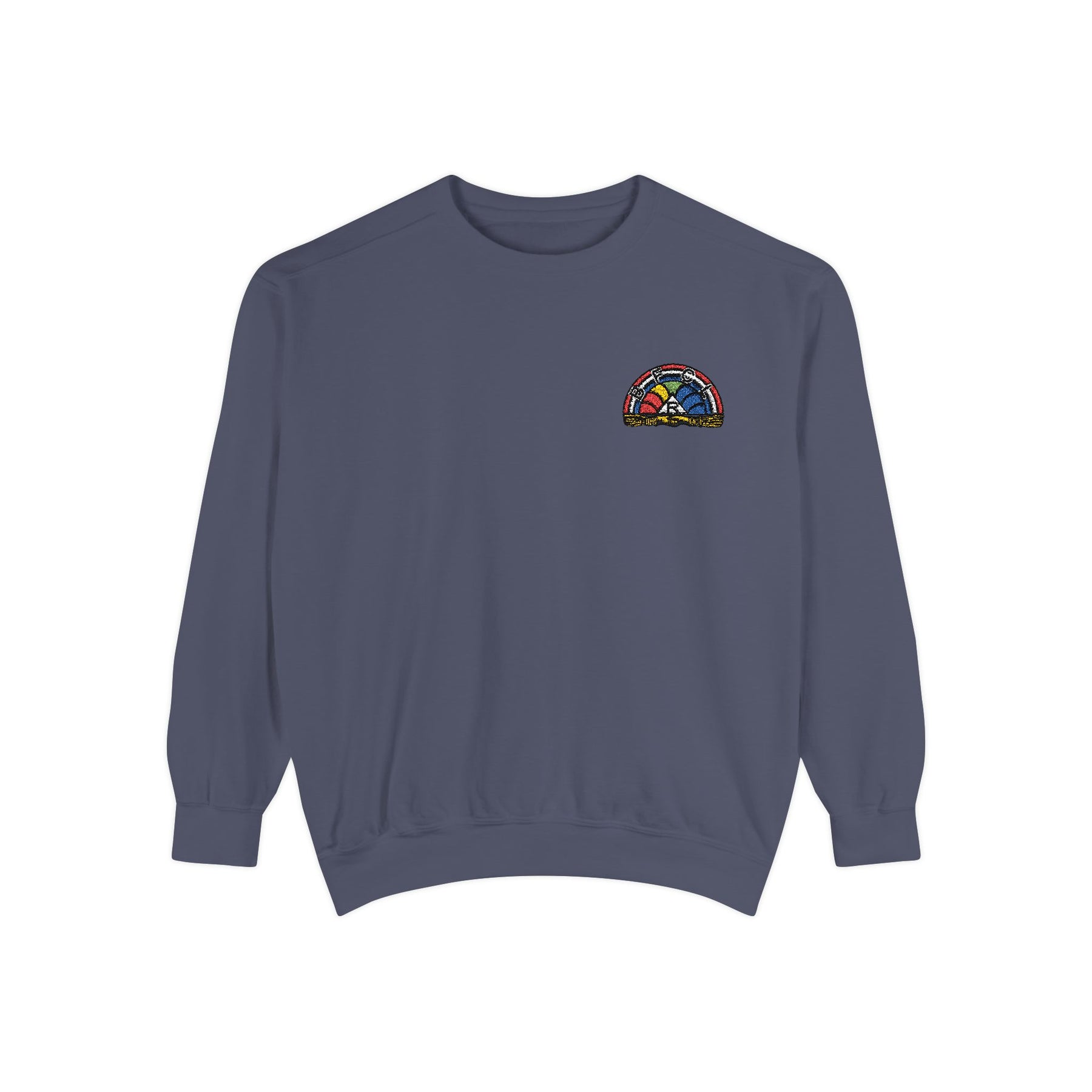 International Order of The Rainbow For Girls Sweatshirt - Embroidered Rainbow Star - Bricks Masons