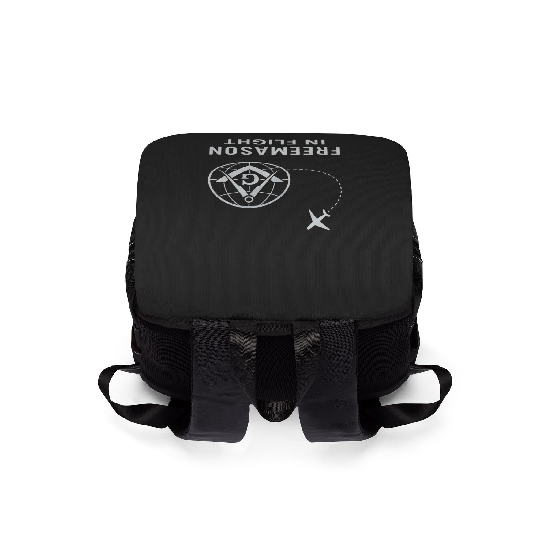 Master Mason Blue Lodge Backpack - Black with Freemason In Flight - Bricks Masons