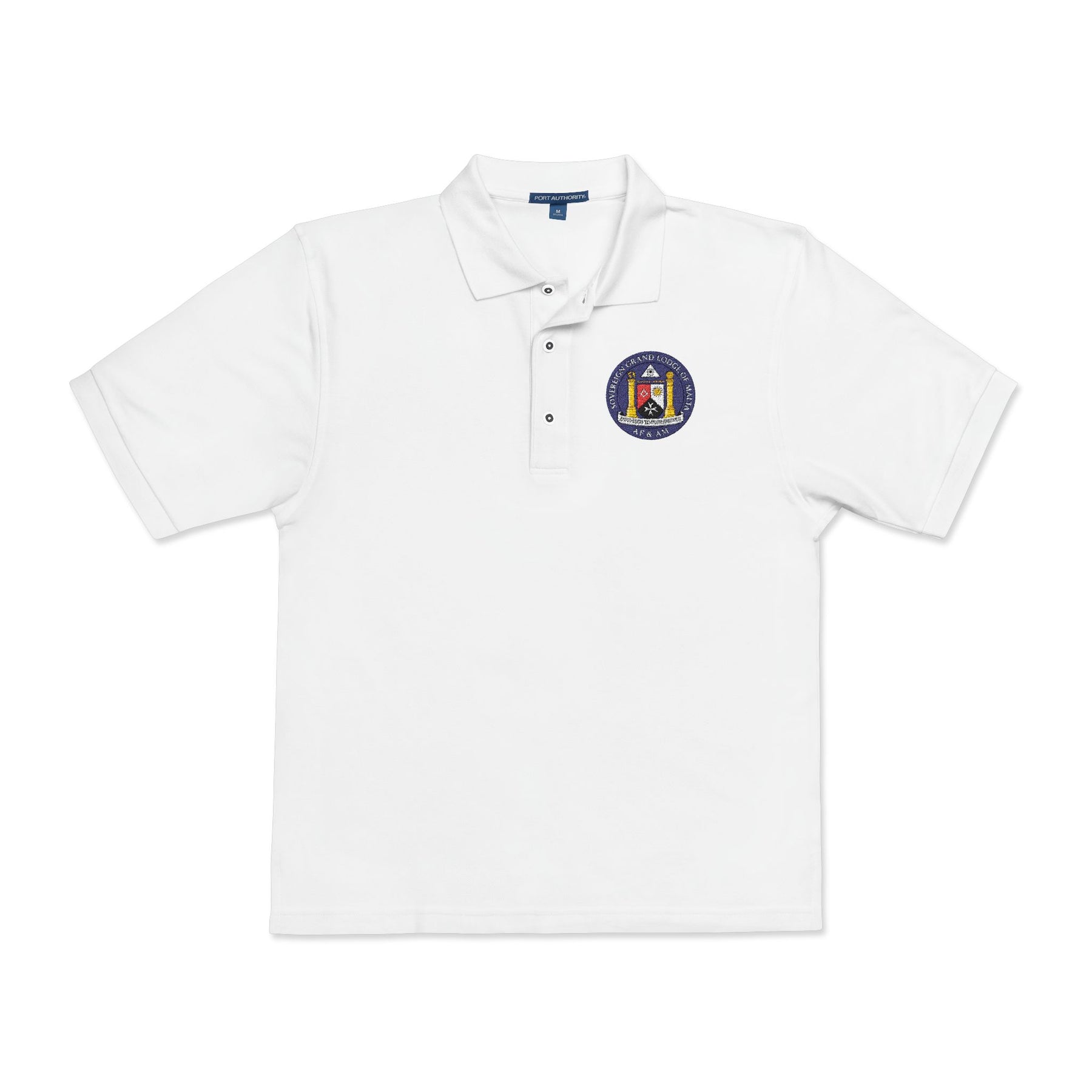 Malta Jurisdiction Polo Shirt - Embroidered Emblem Various Colors - Bricks Masons