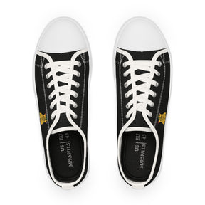 Royal Order of Jesters Sneaker - Low Top Sneaker Black & White Mirth is King - Bricks Masons