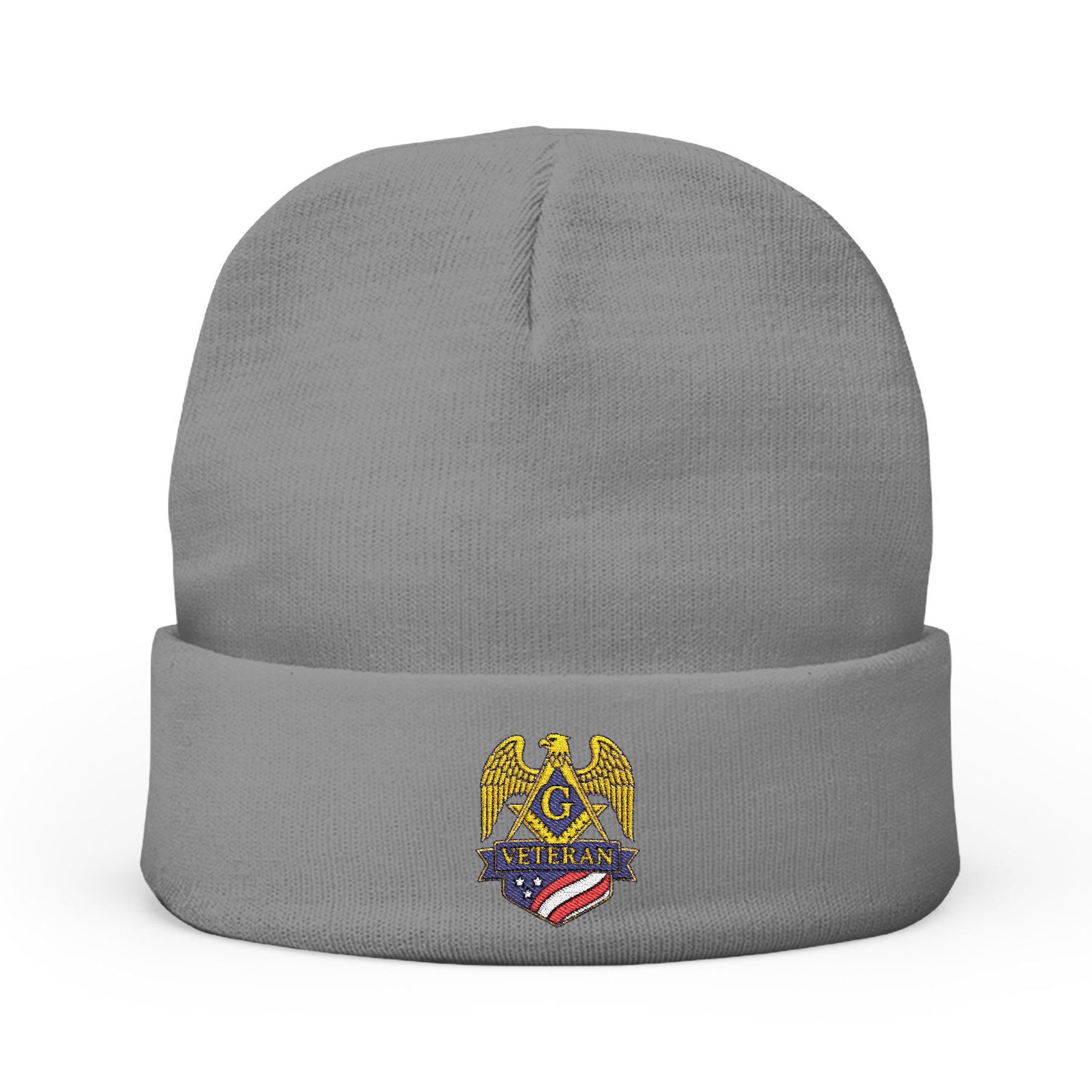 Master Mason Blue Lodge Beanie - Knit Embroidery Veteran Mason Various Colors - Bricks Masons