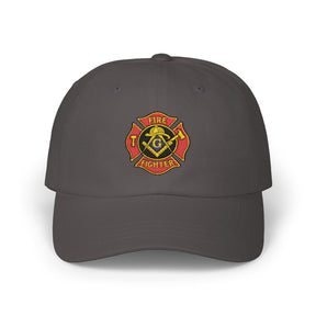Master Mason Blue Lodge Baseball Cap - Embroidered Firefighter Mason Dad Cap - Bricks Masons
