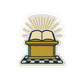 Master Mason Blue Lodge Sticker Decal - Kiss-Cut Colorful - Bricks Masons