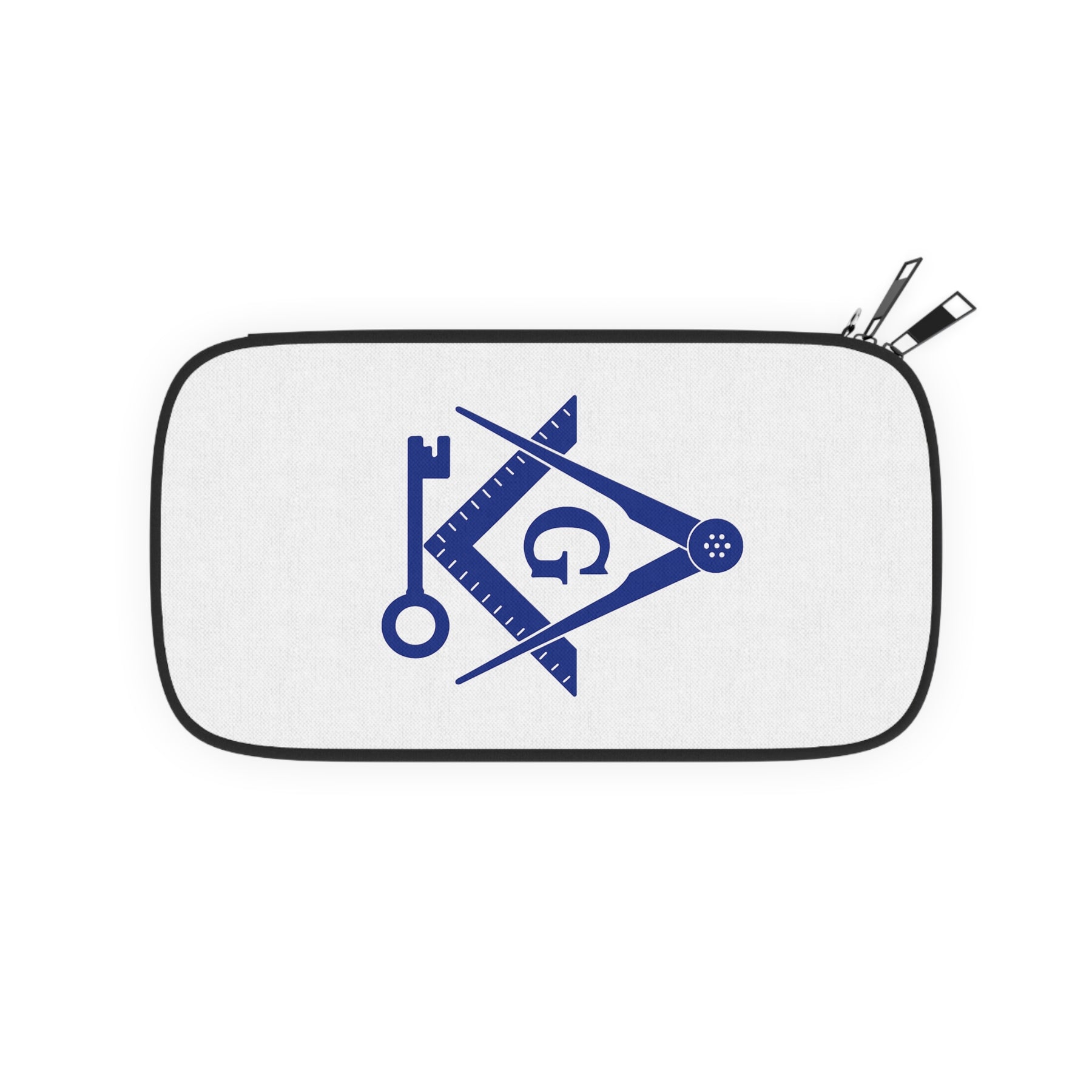 International Masons Passport Wallet - Blue & White With Shoulder & Wrist Strap - Bricks Masons