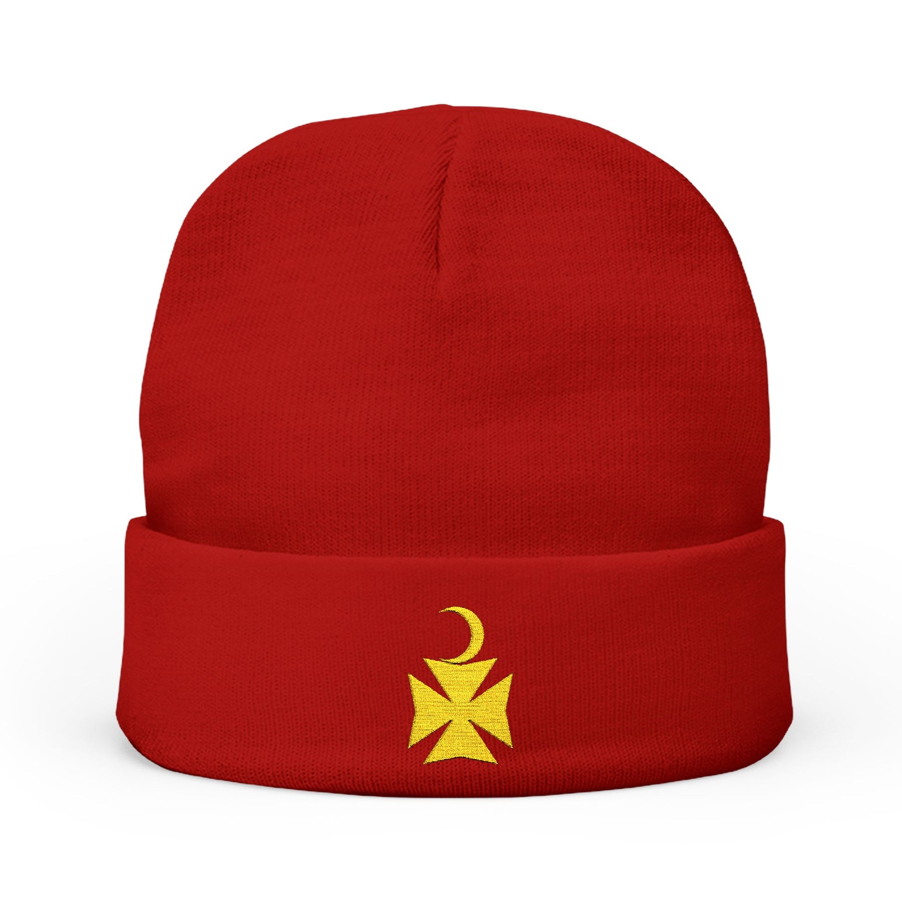 Knights of Constantinople Beanie - Knit Embroidery Various Colors - Bricks Masons