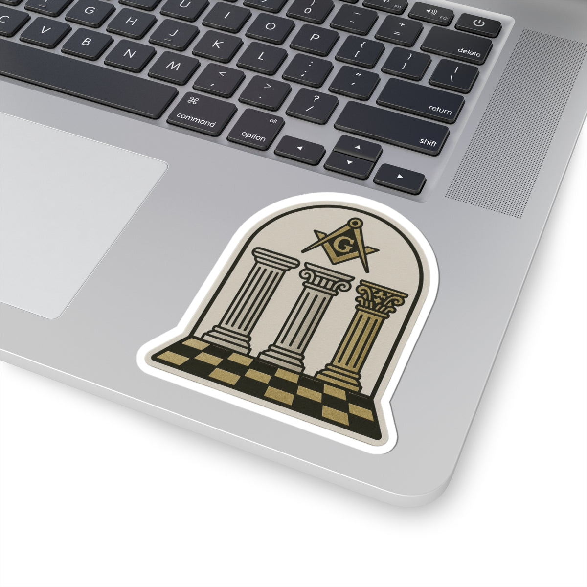 Master Mason Blue Lodge Sticker Decal - Kiss-Cut Colorful - Bricks Masons