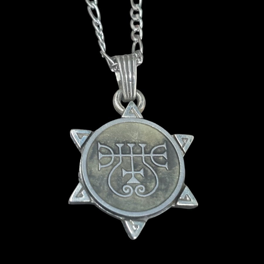 I wove the Demon 16 DUKE ZEPAR and the Secret Seal of Solomon 72 Demons, Lesser Key of Solomon, Goetia, in Silver, 3 x 2.5 cm, 12 g, Art 1875 - Bricks Masons