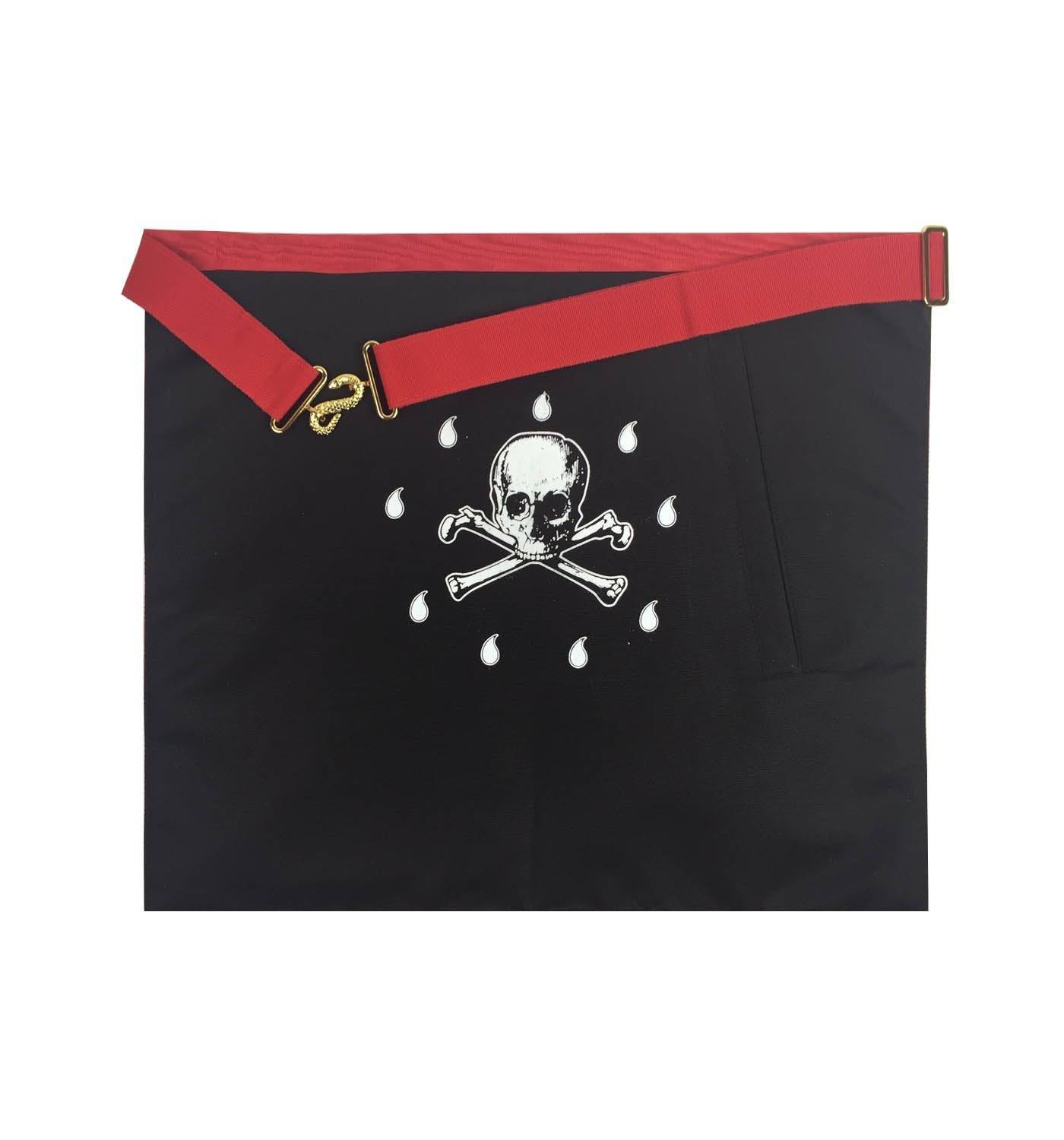 Master Mason Scottish Rite Apron - Red Moire