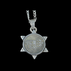 I swore Demon 44 MARQUES SHAX and Secret Seal of Solomon 72 Demons Lesser Key of Solomon Goetia In Silver 3 x 2.5 cm 12 Gr Art 1903 - Bricks Masons
