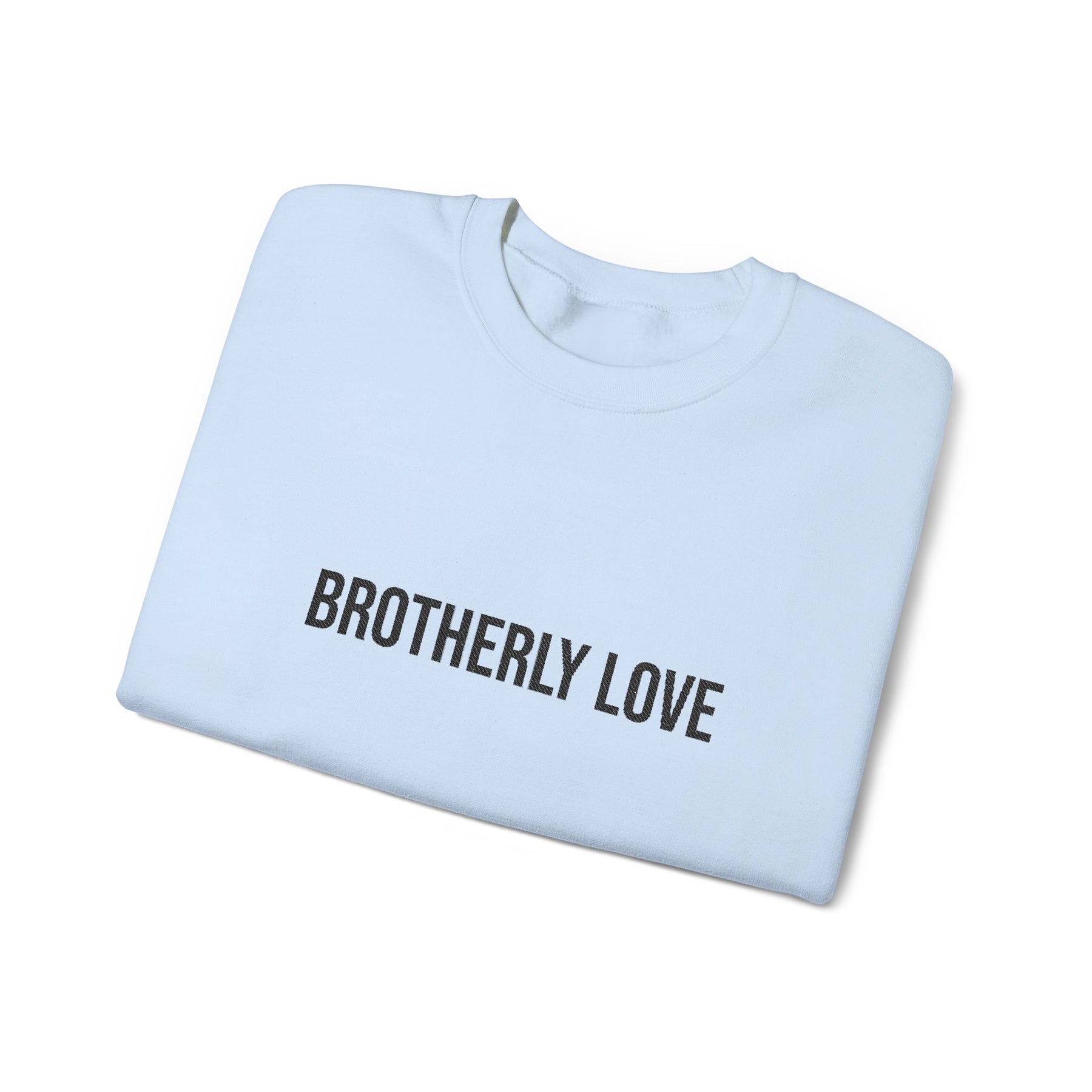 Master Mason Blue Lodge Sweatshirt - Brotherly Love Front & Sleeves Embroidery - Bricks Masons