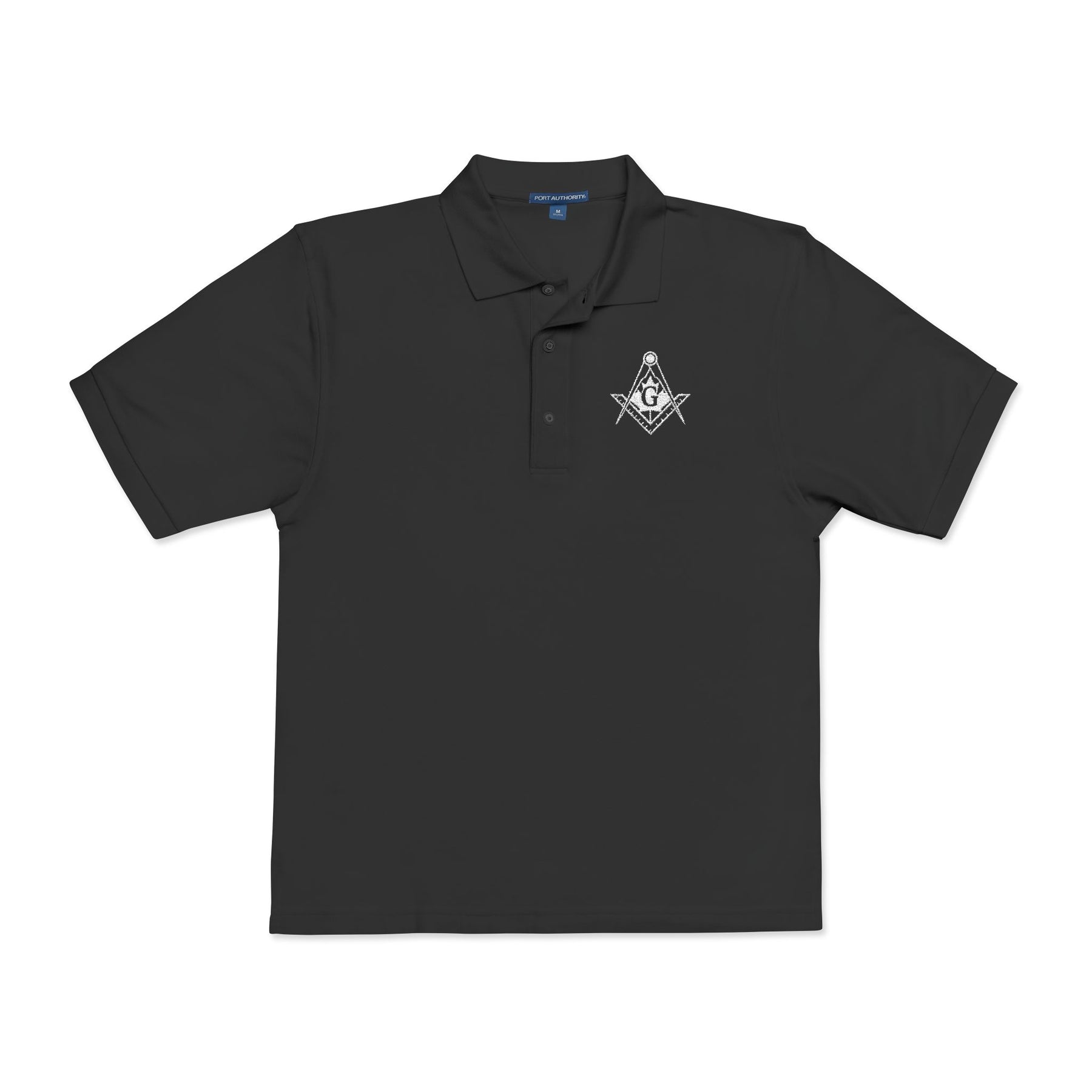 Master Mason Blue Lodge Canada Jurisdiction Polo Shirt - Embroidered S&C Various Colors - Bricks Masons