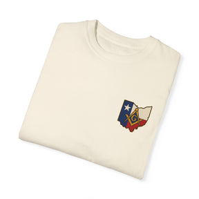 Master Mason Blue Lodge T-Shirt - Garment-Dyed Ohio Mason - Bricks Masons