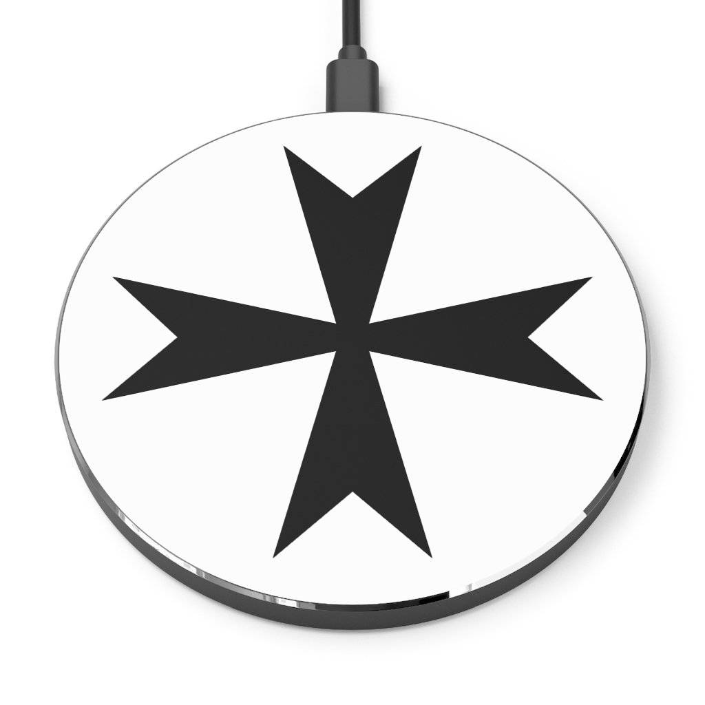 Order Of Malta Commandery Wireless Charger - Black & White