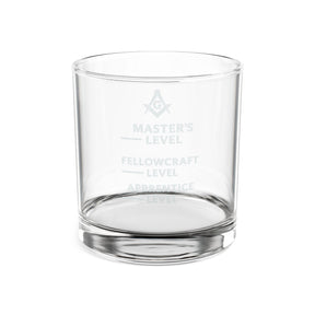 Master Mason Blue Lodge Whiskeyglas - Glaslehrling Geselle &amp; Meistergrad Glas