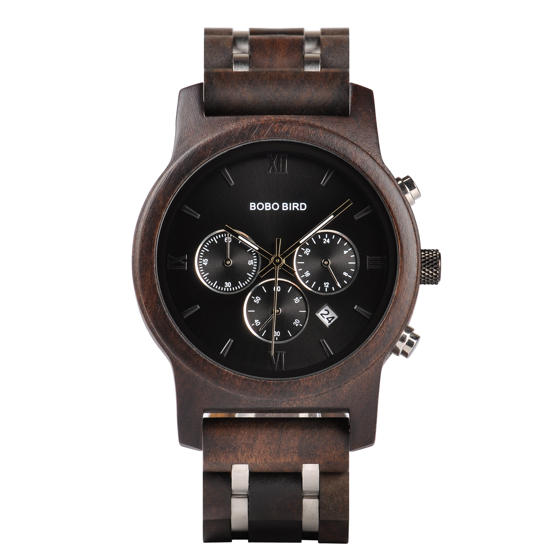 32nd Degree Scottish Rite Wristwatch - Wings Down Various Wood Colors - Bricks Masons