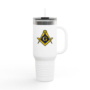 Master Mason Blue Lodge Ringneck Tumbler - Winkelmaß und Zirkel mit G