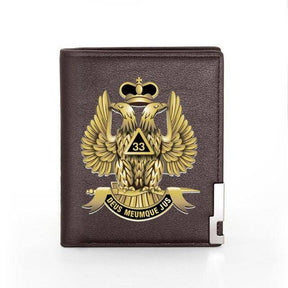 33rd Degree Scottish Rite Wallet - Credit Card Holder - Bricks Masons