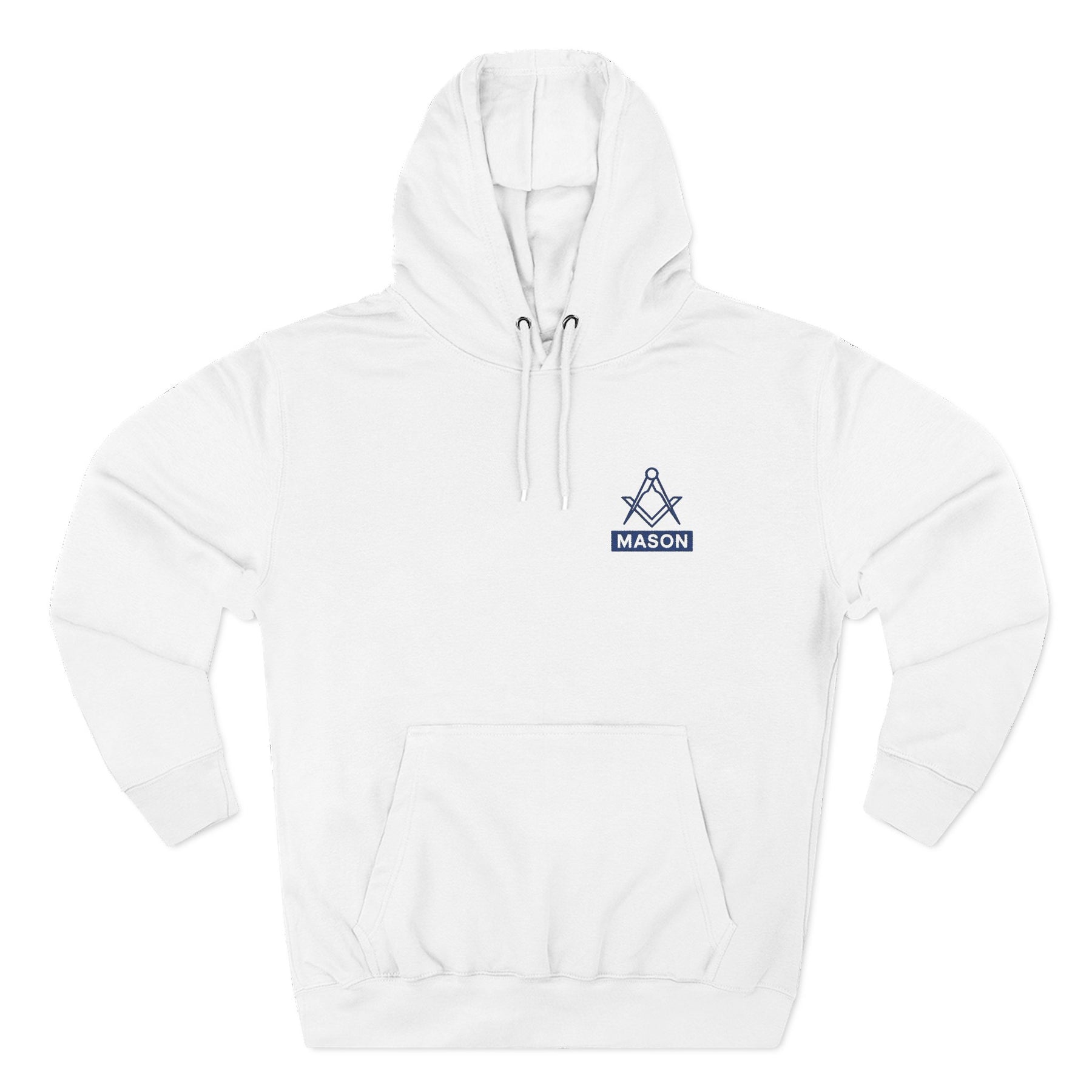 Master Mason Blue Lodge Hoodie - Three Panel Fleece Casual Wear S&C - Bricks Masons