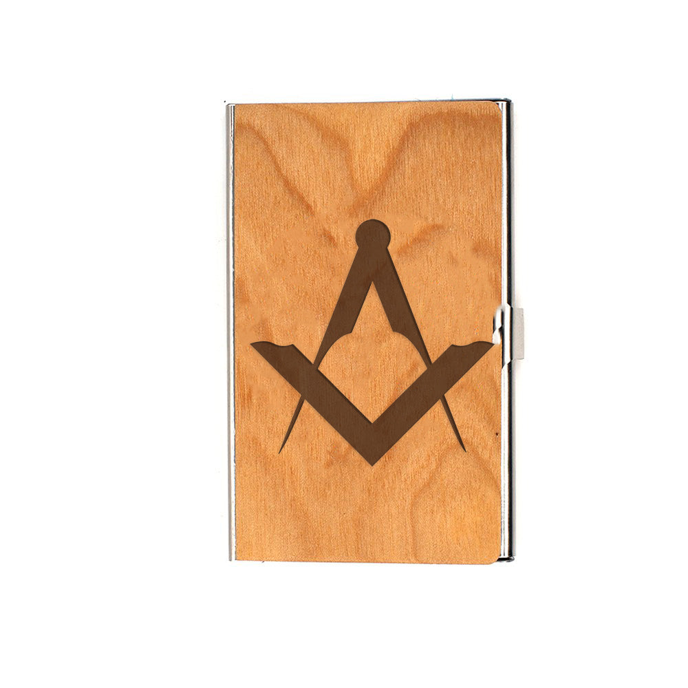 Master Mason Blue Lodge Card Holder - (RFID Protection) - Bricks Masons