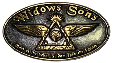 Widows Sons Concho - Eye of Providence & Wings - Bricks Masons