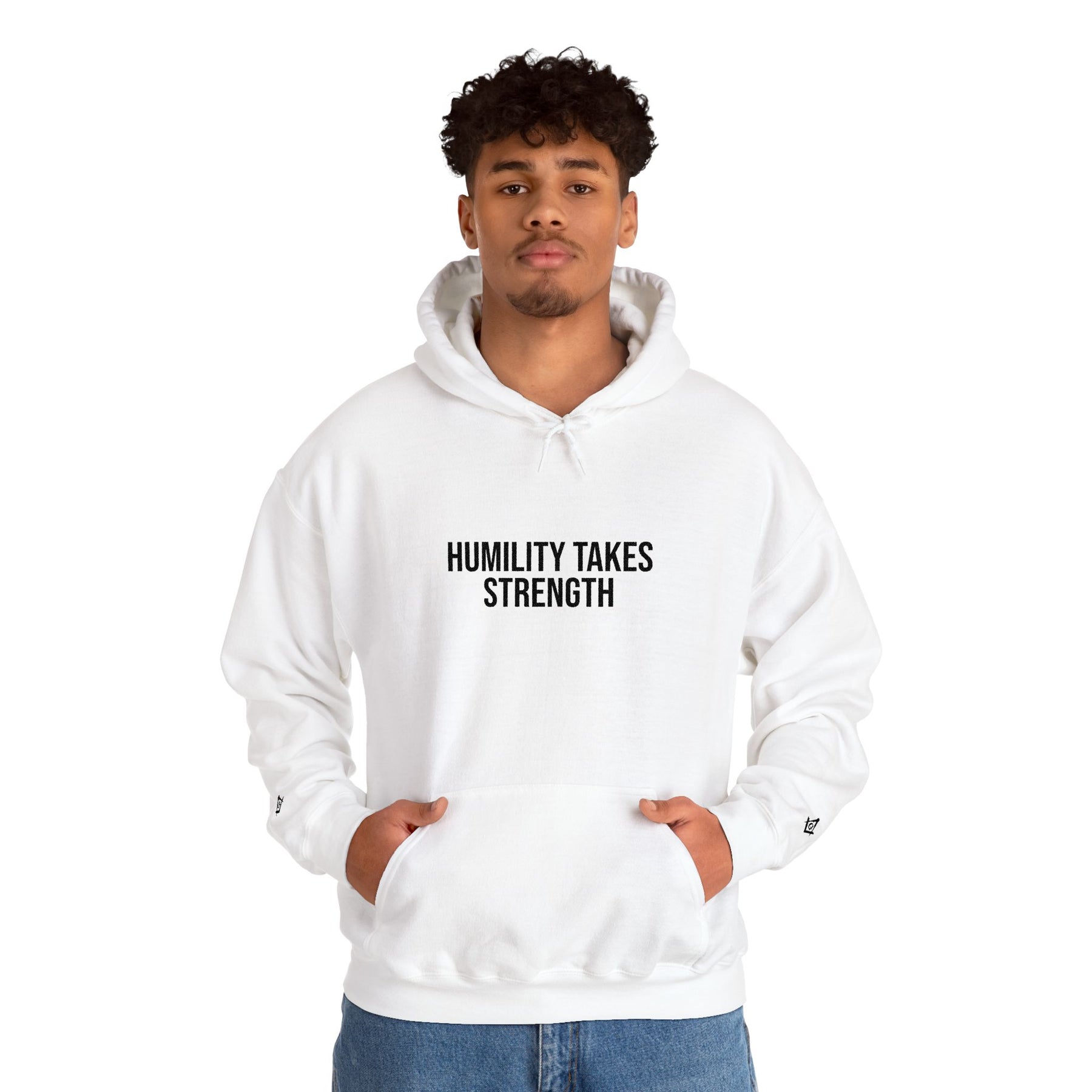 Master Mason Blue Lodge Hoodie - Humility Takes Strength - Bricks Masons