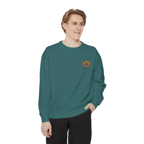 Master Mason Craft Sweatshirt - Embroidered Square & Compass UK Flag - Bricks Masons