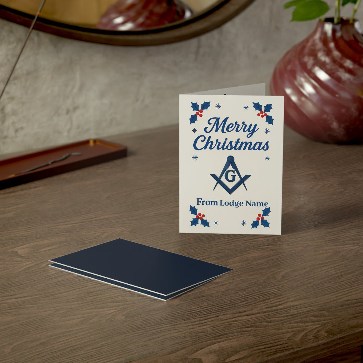 Master Mason Blue Lodge Greeting Card - (1, 10, 30, and 50pcs) - Bricks Masons