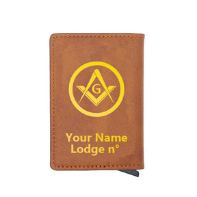 Master Mason Blue Lodge Wallet - Various Colors - Bricks Masons