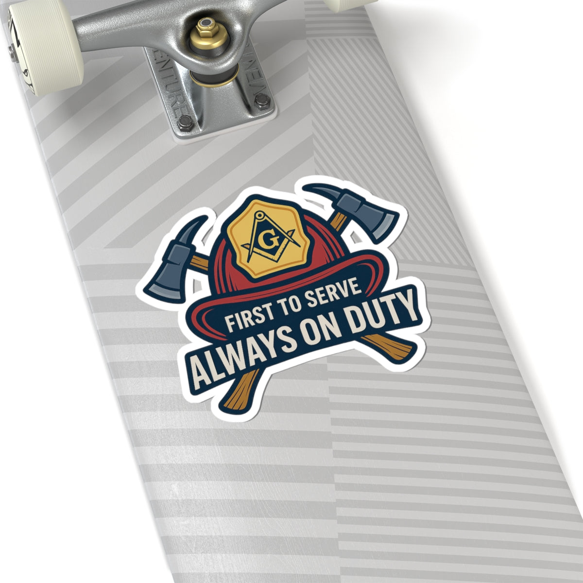 Master Mason Blue Lodge Sticker Decal – Firefighter Square & Compass G - Bricks Masons