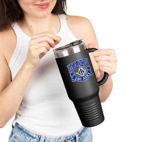 Master Mason Blue Lodge Ringneck Tumbler - 2B1 ASK1 mit Winkelmaß und Zirkel G