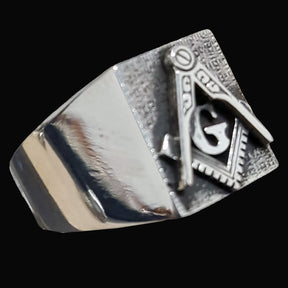 Masonic Master Degree Silver Ring 1.5 cm Art 56 - Bricks Masons