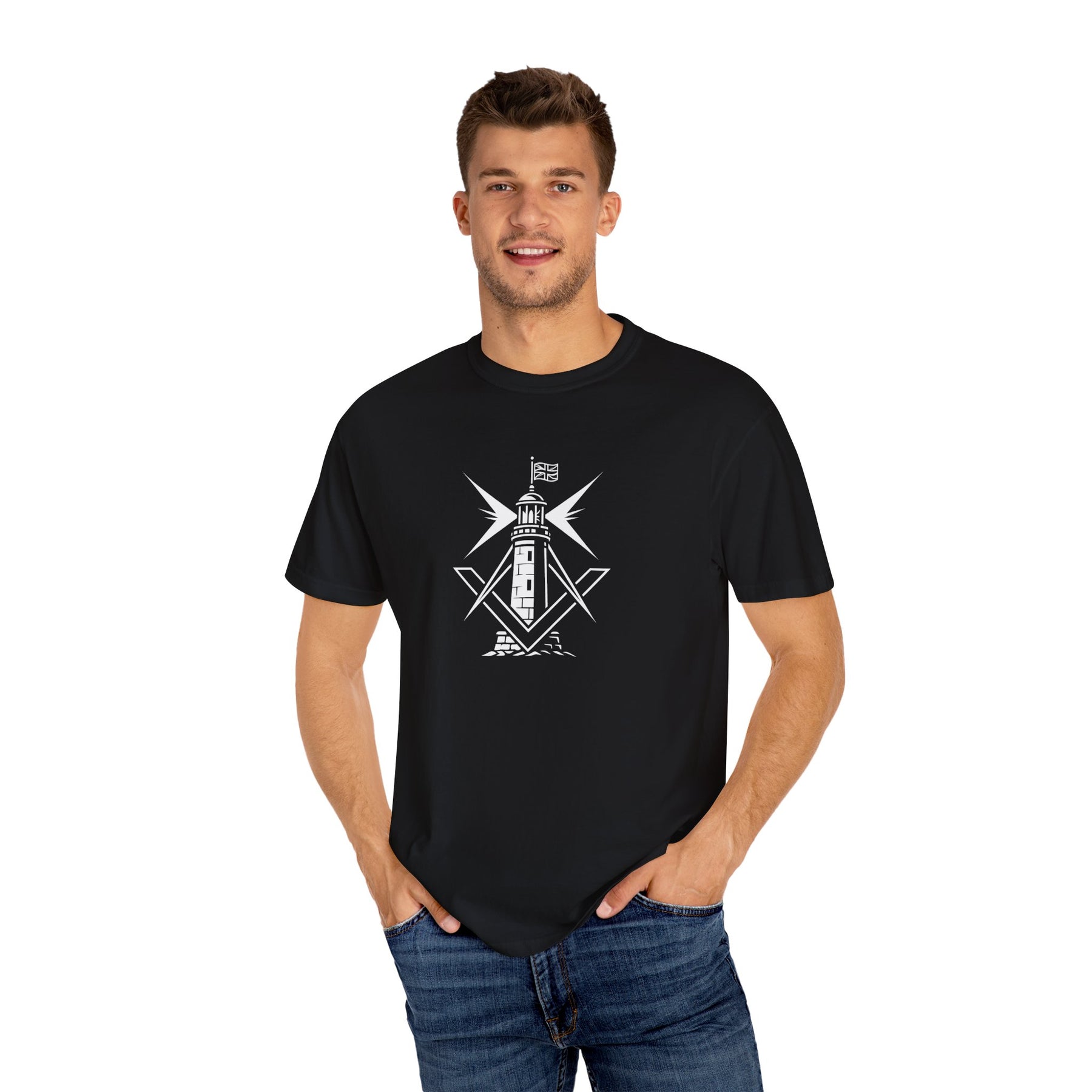 Master Mason Craft T-Shirt - United Kingdom Beacon of Brotherhood - Bricks Masons