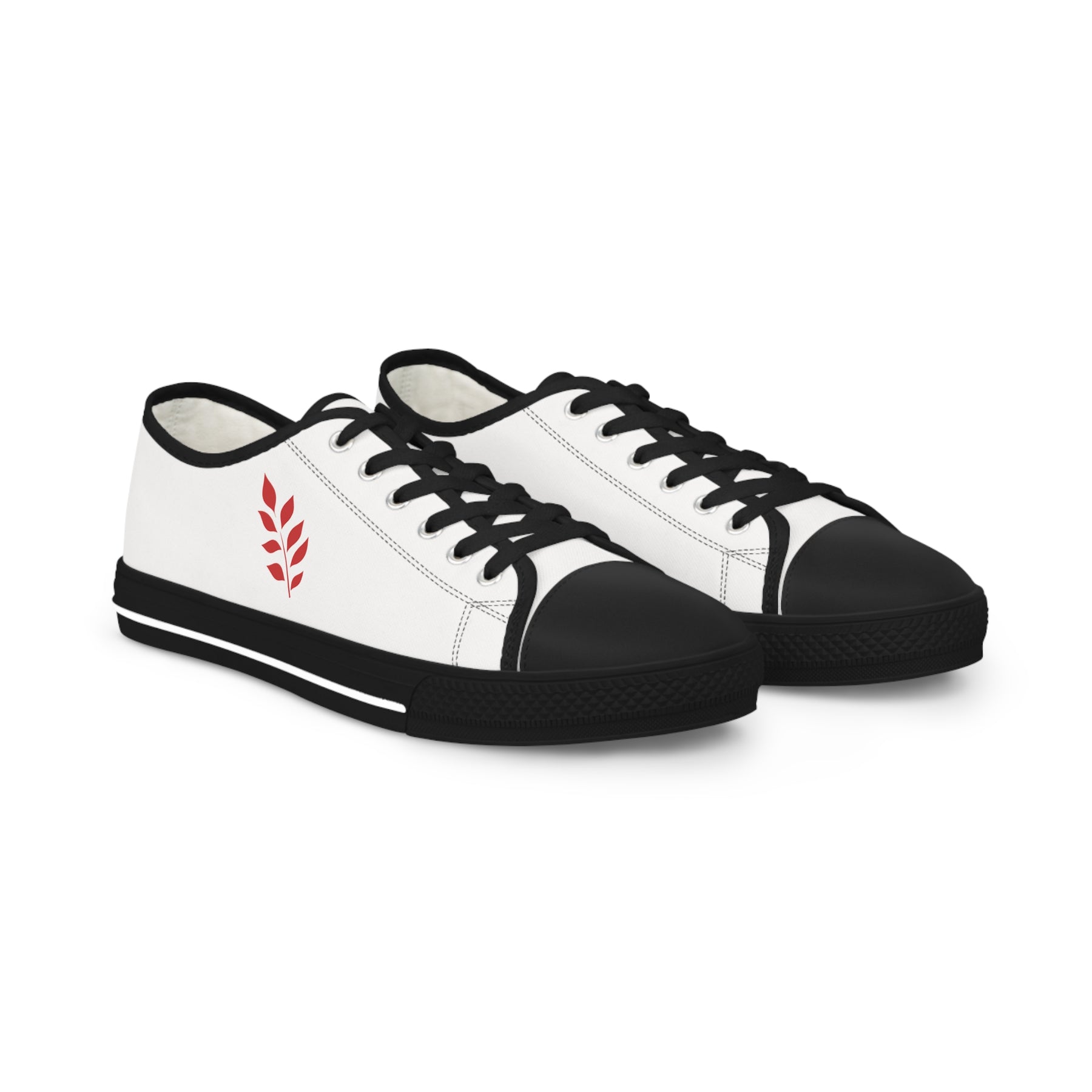 Red Branch of Eri Sneaker - Low Top Sneaker Black & White Gold Red Branch - Bricks Masons