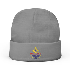 National Sojourners Beanie - Knit Embroidery Emblem - Bricks Masons