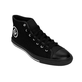 Master Mason Blue Lodge Sneaker - Square & Compass G Black High-Top